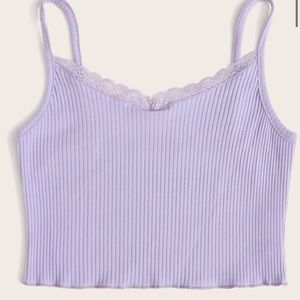small SHEIN purple tank top
